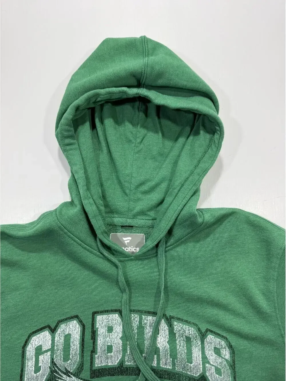 Philadelphia Eagles Go Birds Hoodie Mens M Green Fanatics Pullover - Picture 5 of 8
